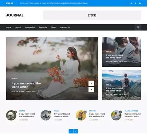 Clean Journal WordPress Theme for News and Magazine Website