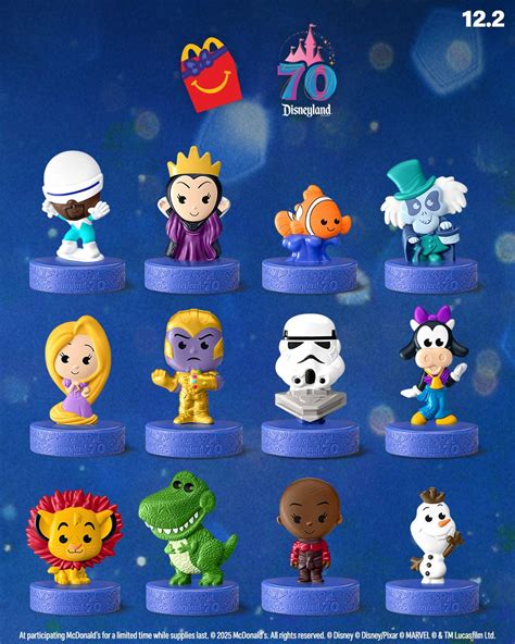 Disneyland Happy Meal toys 2025 at McDonald's | List of all 70 toys
