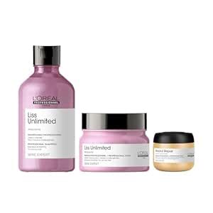 L'Oréal Professionnel Liss Unlimited Shampoo 300ml and Hair Mask 250gm ...