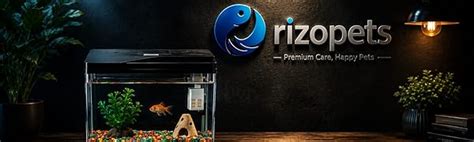 Rizopets Kids Fish Tank Starter Kit, Self-Cleaning Filter, Built-in LED ...