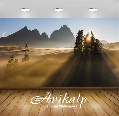 Avikalp Exclusive Awi6471 Sunrise In The Dolomites Nature Full HD Wall ...