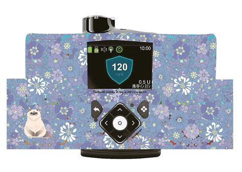 Insulin pump dress up seal “Ellegant Cat "マットタイプ | mature by ndesign