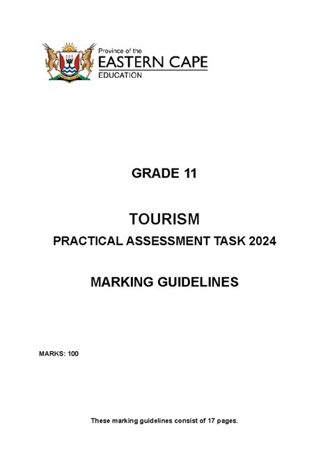 Tourism GR 10 2024 - Practical Assessment Task Resource Pack - Studocu