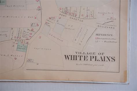 Antique Village of White Plains NY Map