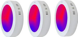 MVL 9W 3-in-1 Multicoloure Surface panel Led Light Red Blue Pink pack ...