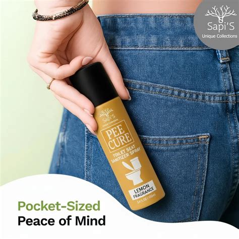Sapi’S Pee Cure – Toilet Seat Sanitizer Spray | Lemon Fragrance | Kill ...