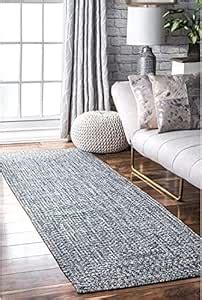 Buy imsid Home Decor Cotton Rug, Natural Fibers, Braided Reversible ...