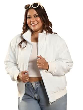 Buy MAYKR Women's Windcheater Jacket - Lightweight Polyester Zipper ...