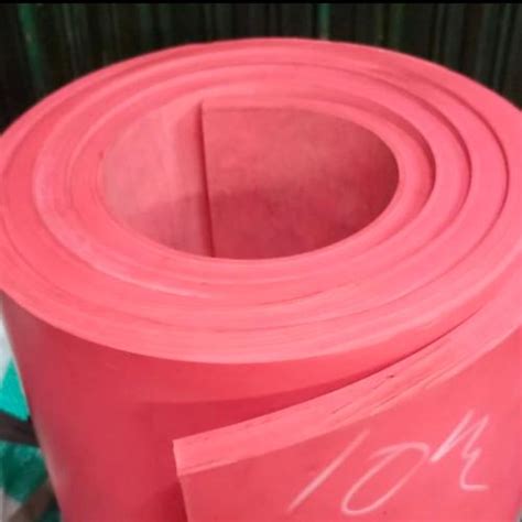 Jual rubber natural sheet / karet merah linatek 6mm 100cm x 120cm ...