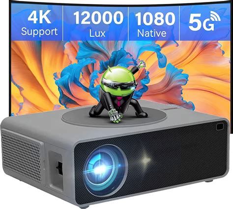 YABER ACE K1 4K Projector 650 ANSI Ultra Bright, Home Theater with WiFi ...