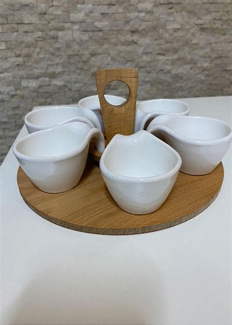 Tepe Ahşap Tepsili 6?Lı Sosluk Tepe Home Plastik Mutfak Gereçleri %20 ...