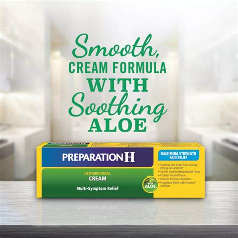 Preparation H Hemorrhoid Cream with Aloe for Multi-Symptom Relief ...