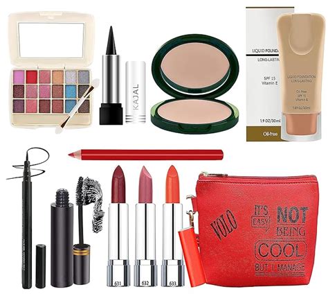 volo All In One Professional Women's Makeup Kit (3 Pcs Lipsticks,1 Eye ...