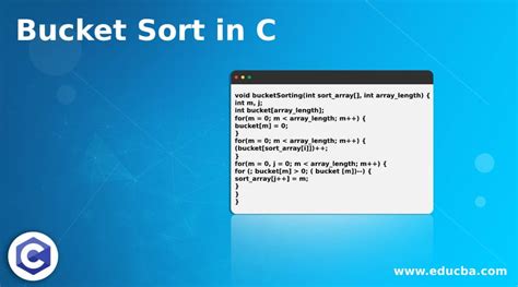 Bucket Sort C 的图像结果