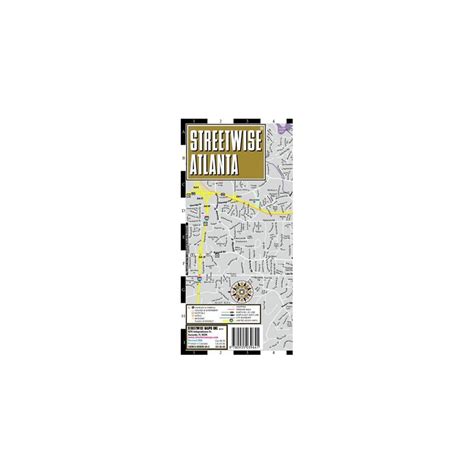 Streetwise Atlanta Map - Laminated City Center India | Ubuy