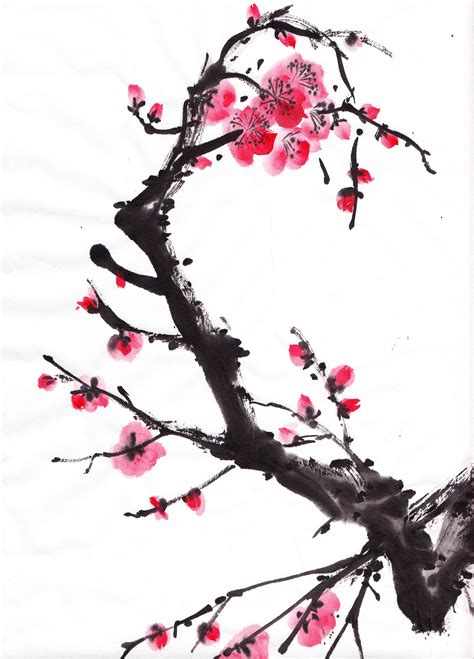 Back to Basics 3: plum blossom (part 2) | Plum blossom painting, Plum ...
