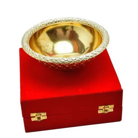 Silver and Gold Plated Decorative Product - Gold Plated Bowl ...
