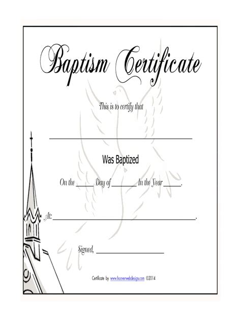 014 Template Ideas Certificate Of Unique Baptism Church in Roman ...