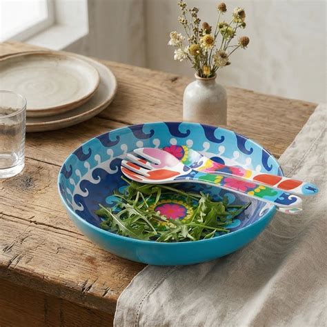 Buy French Bull Salad Serving Bowl with 2 Servers - Sus Online at Rs ...