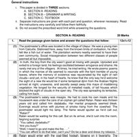Class 12 English (Elective): CBSE Sample Question Papers (2024-25 ...