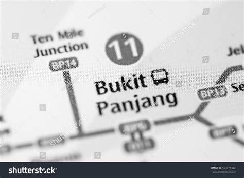 Bukit Panjang Station Singapore Metro Map Stock Photo 553078342 ...
