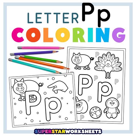 Alphabet P Coloring Pages