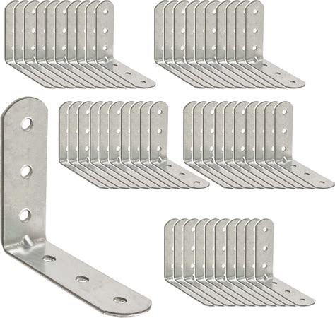 OMIDEAS 50 x Winkelverbinder (40 x 40 x 16) Winkel L Klammern Eckwinkel ...