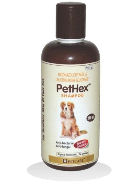 Petcare PetHex Chlorhexidine and Miconazole Medicated Shampoo for Dogs ...