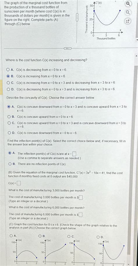Image result for Marginal Cost Function Graph