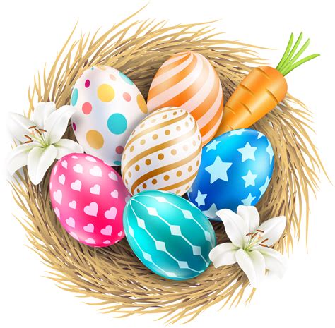 Egg nest easter element 19615300 PNG