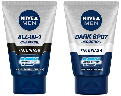 Nivea Men Face Wash, All-In-One, 10x Vitamin C, 100ml & Men Face Wash ...