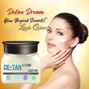 LOUIS QUEEN De-Tan Tan Removal Cream with Kojic, Arbutin & Milk for ...