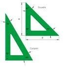 what is the angles of set square - Brainly.in