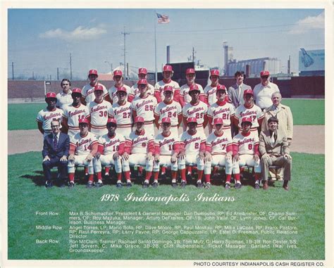 1978 Indianapolis Indians Team Photo #NNO Indianapolis Indians Team ...