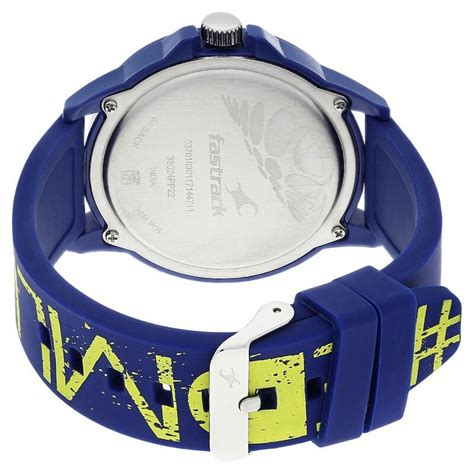 Fastrack All Nighters Quartz Analog Blue Dial Silicone Strap Unisex Watch
