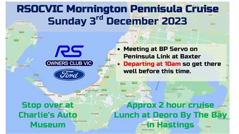 RSOCVIC Mornington Peninsula Cruise, Bp Peninsula Link - Southbound ...