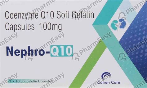 Buy Nephro Q10 100 MG Capsule (10) Online at Flat 15% OFF | PharmEasy