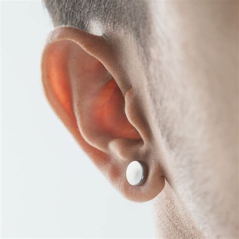 Buy Round Stud Dumbbell Earrings for Men - Mesmerize India