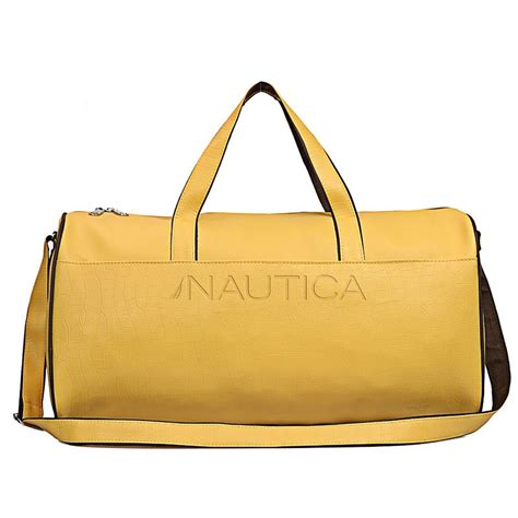 Buy Nautica Duffle Bag for Travel Suitable for Men & Women - Yellow (S ...