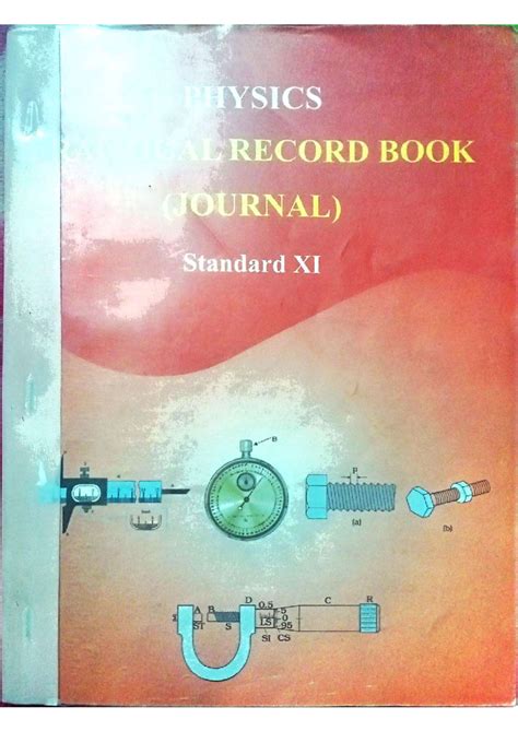 GSEB 11th Physics Lab Journal: Practical Experiments & Observations ...