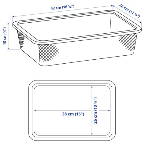 TROFAST mesh storage box, dark grey, 42x30x10 cm (161/2x113/4x37/8") - IKEA