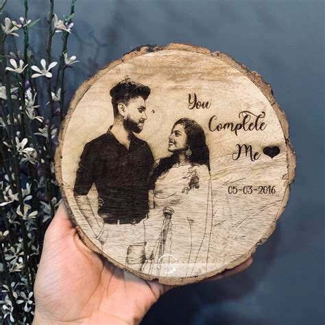 Premium #WA2 6inch Mangowood Engraved Log