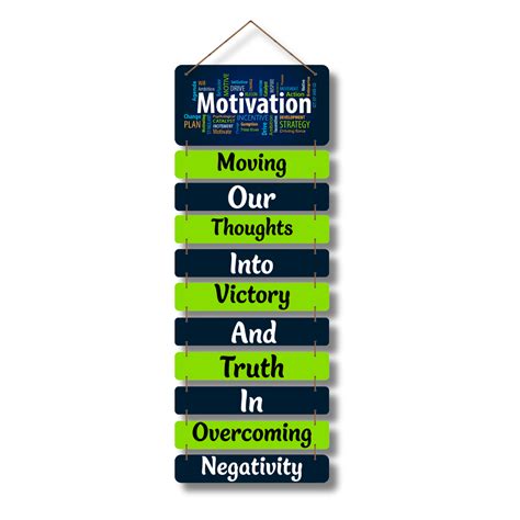 Buy "Motivation" Wooden Wall Hanging