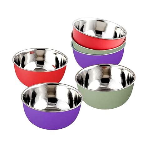 Buy Zaib Stainless Steel Microwave Safe Bowls Set of 6 | Multipurpose ...