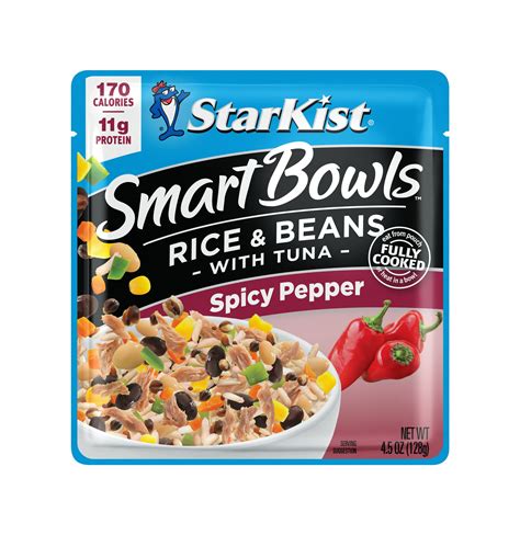 StarKist Smart Bowls Tuna Rice & Beans Spicy Pepper, 4.5 oz Pouch ...