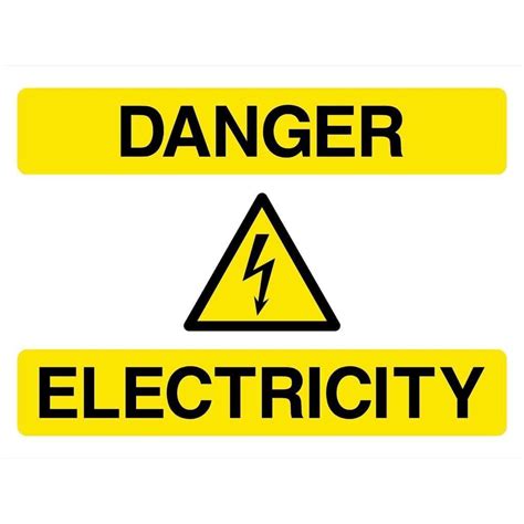 Danger Electricity Sign | Hazard sign, Electricity, Electrical safety