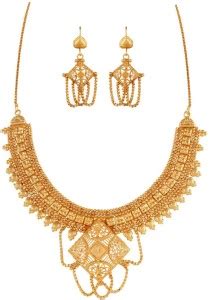 UTSAVI Alloy Gold-plated Multicolor Jewellery Set Price in India - Buy ...