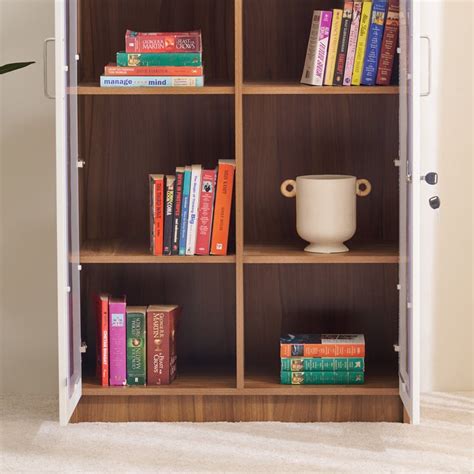 Buy Helios Nolan 2-Door Book Cabinet - Teak from Helios by Home Centre ...