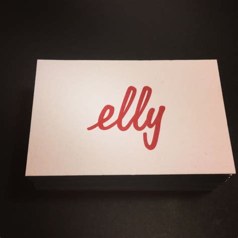 Minimalist Letterpress Business Card Design