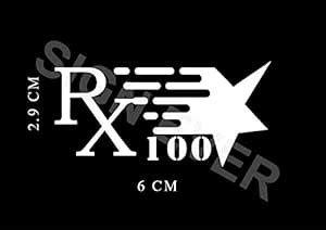 SIGN EVER Yamaha Rx100 Racing Star Logo Stickers and Decals for Bike ...
